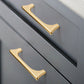 Arched Half Moon Cabinet Handles and Knobs, Zinc Alloy