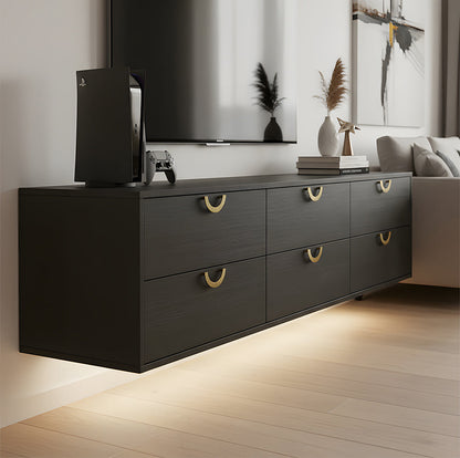 Textured Half Moon Brass Cabinet Pulls and Knobs