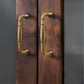 Brushed Brass Retro Cabinet Pulls and Knobs