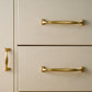 Wide Arched Brass Cabinet Pulls and Drawer Handles