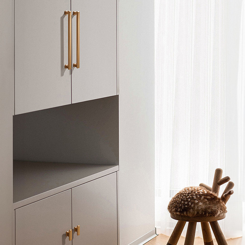 Stepped Rectangular Cabinet Pulls and T-Knobs