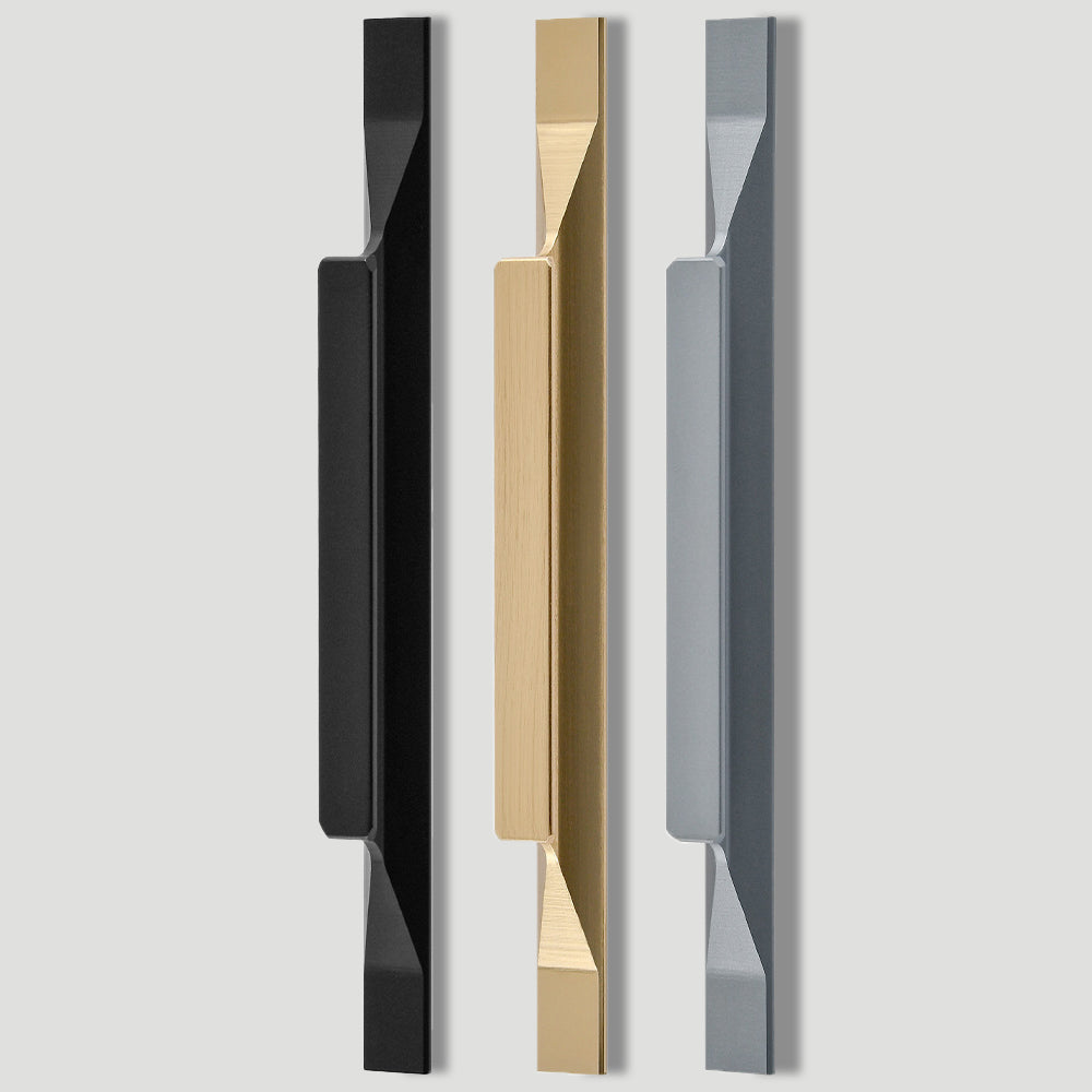 2 Pack Aluminum Edge Pull Cabinet Handles