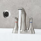 3 Holes Double Handle Stainless Steel Hot And Cold Bathroom Faucets