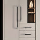 Leather-Wrapped Round Bar Cabinet Pulls and Door Handles