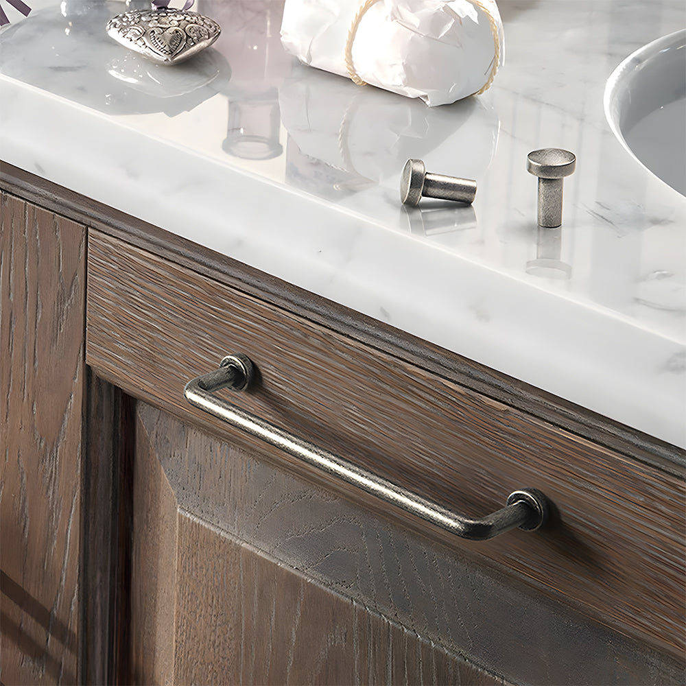 Vintage Slim Curved Cabinet Pulls and Knobs for Dressers