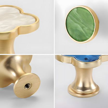 Colored Inset Cabinet Knobs for Wardrobes and Drawers