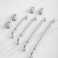 Round Bar Brass Cabinet Handles and Knobs for Wardrobes