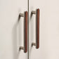 Walnut Wood Inlay Cabinet Handles and Knobs