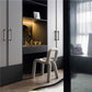 Two-Tone Rectangular Cabinet Pulls with Matching Square Knobs