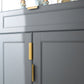 Gold Brass Embedded Edge Pulls for Cabinets and Drawers