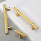 Solid Brass T-Bar Drawer Cabinet Pulls