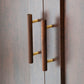 Wood and Brass Cabinet Pulls for Cabinets and Drawers