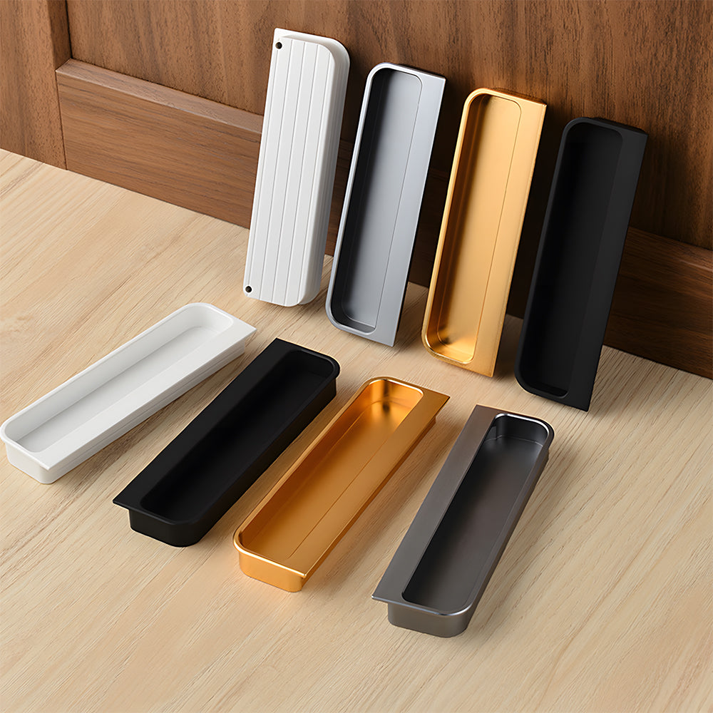 Rectangular Recessed Pulls for Sliding Closet Doors