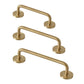Gold Brass Round Bar Cabinet Handles and Drawer Pulls