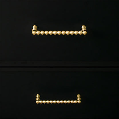 Beaded Brass Cabinet Pulls and Knobs
