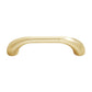 Fluted Arched Cabinet Pulls and Round Knobs, Gold / Gray