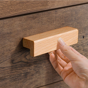 Natural Wood Cabinet Handles with Lucky 7 Profile