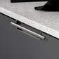 Art Deco Recessed Cabinet Pulls with Round Bar Handle