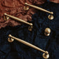 Brass Round Bar Cabinet Handles and Knobs for Wardrobes