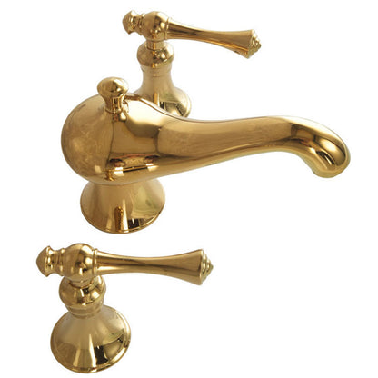 Veronae Vintage European Two-Handle 3-Hole Widespread Bathroom Sink Faucet