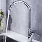 Mixer Tap Brushed Swivel  Deck Mounted Kitchen Sink Faucet