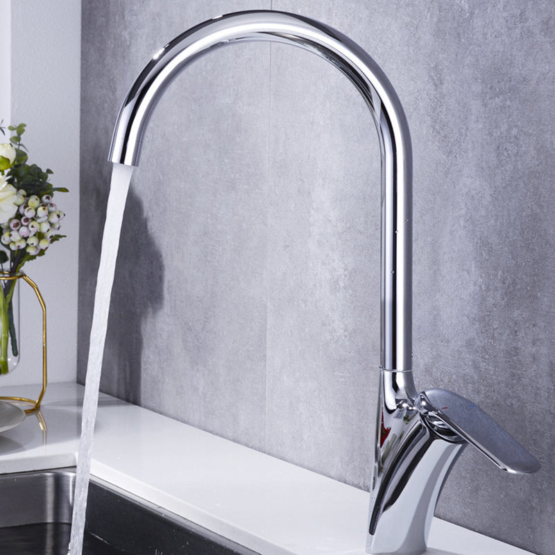 Brushed 360° Swivel Hot and Cold Kitchen Faucet