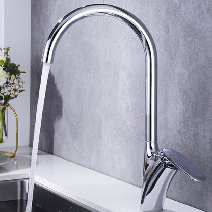 Brushed 360° Swivel Hot and Cold Kitchen Faucet