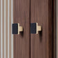 Two-Tone Slim Bar Cabinet Handles and Knobs for Wardrobes