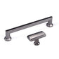 Grooved Black Gray Cabinet Handles and Knobs