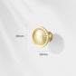 Fluted Arched Cabinet Pulls and Round Knobs, Gold / Gray