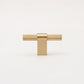 Black / Gold Knurled Round Bar Cabinet Pulls and Drawer Handles