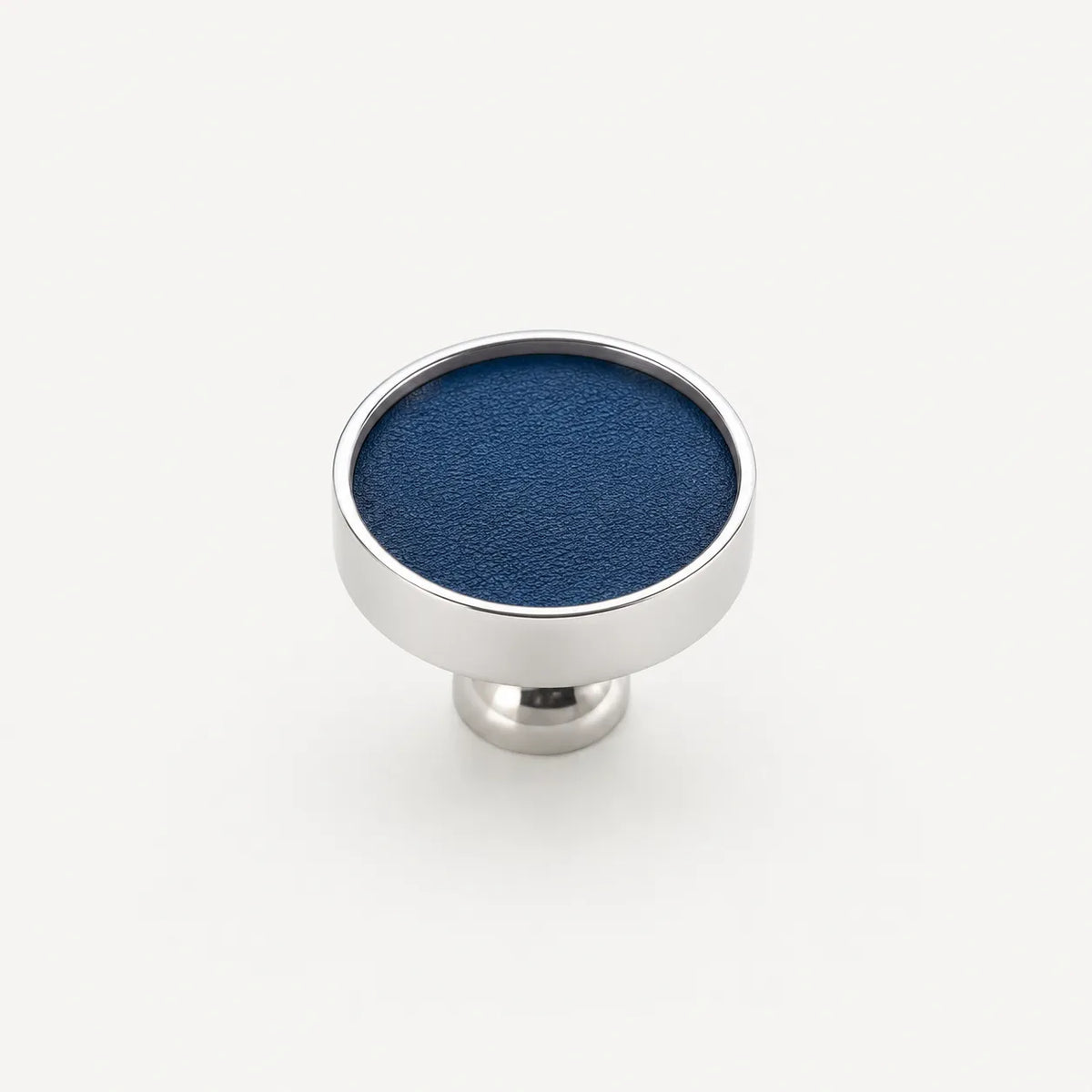 Colorful Leather Cabinet Pulls and Knobs, Stainless Steel