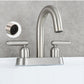 3-hole 2-handle Hot And Cold Bathroom Basin Faucet