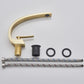 Single Handle Waterfall Arc Bathroom Sink Faucet