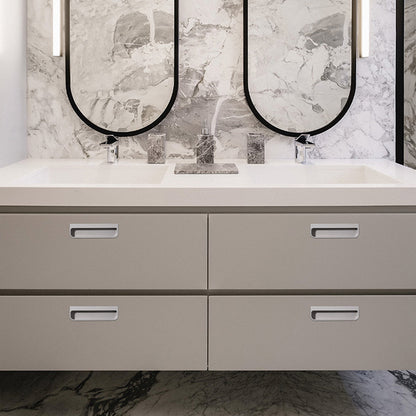 Multicolor Rounded Recessed Cabinet Pulls for Drawers