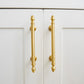 Gold Round Bar Drawer Handles and Cabinet Knobs