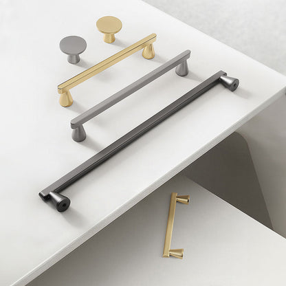 Slim Round Bar Cabinet Pulls and Knobs for Vanities