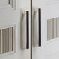 Two-Tone Slim Bar Cabinet Handles and Knobs for Wardrobes