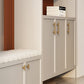 Pure Brass Gold Round Bar Cabinet Pulls for Wardrobe Doors