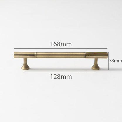 Fluted Metal Cabinet Pulls and Knobs for Kitchen Cabinets