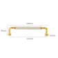 Polished Gold Leather Cabinet Pulls and Knobs