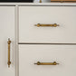French Retro Turned Brass Cabinet Pulls and Knobs