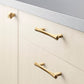 Nordic Gold Cabinet Pulls and Pyramid Cabinet Knobs