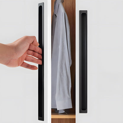 Long Aluminum Recessed Finger Pulls