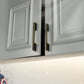 Two-Tone Black Aluminum Alloy Cabinet Handles and Pulls