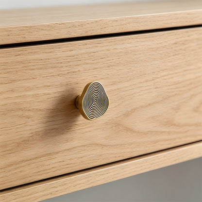 Organic Round Textured Zinc Alloy Cabinet Knobs