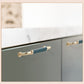 Leather Wrapped Brass Cabinet Pulls and Knobs