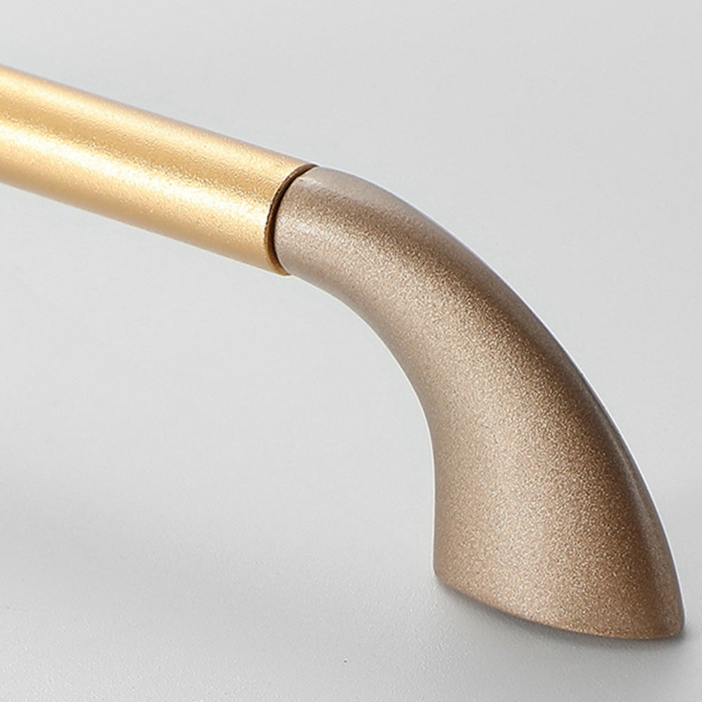 Round Bar Cabinet Pulls with Curved Tapered Feet