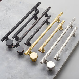 Ribbed Stripe Cabinet Pulls, Drawer Handles and Knobs