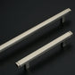 Brushed Square Cabinet Handles and Knobs, Zinc Alloy